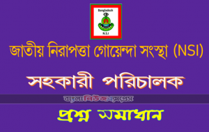 জাতীয় নিরাপত্তা গোয়েন্দা সংস্থা (NSI) সহকারী পরিচালক লিখিত পরীক্ষার প্রশ্ন- ২০১৯