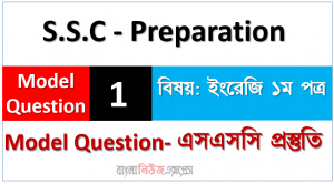 S.S.C – Preparation ইংরেজি ১ম পত্র মডেল স্টেট ০১ – এসএসসি প্রস্তুতি