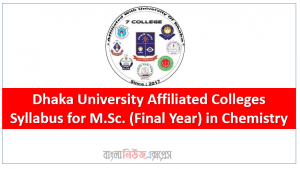 Dhaka University Affiliated Colleges, Syllabus for M.Sc. (Final Year) in Chemistry