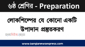 তোমার এলাকার লোকশিল্পের পরিচয় তুলে ধর, লোকশিল্প সংরক্ষণের উপায়,লোকশিল্পের যে কোনাে একটি উপাদান প্রস্তুতকরণ