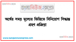 অর্থের সময় মূল্যের ভিত্তিতে বিনিয়ােগ সিদ্ধান্ত গ্রহণ প্রক্রিয়া, অর্থের সময় মূল্যের ধারণা ব্যাখ্যা করতে হবে,অর্থের ভবিষ্যৎ মূল্য নির্ণয় করতে হবে