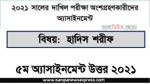 দাখিল ২০২১ হাদিস শরীফ ৫ম সপ্তাহের অ্যাসাইনমেন্ট উত্তর ২০২১, স্বাস্থ্য সুরক্ষায় হাঁচি ও হাই তোলার ইসলামি বিধান: একটি পর্যালোচনা