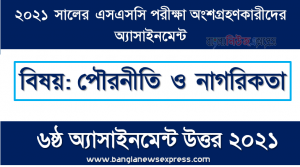 ssc examiner 2021 civics and citizenship 6th week assignment answer /solution, এসএসসি পরিক্ষার্থী ২০২১ এর পৌরনীতি ও নাগরিকতা ৬ষ্ঠ সপ্তাহের অ্যাসাইনমেন্ট উত্তর /সমাধান ২০২১