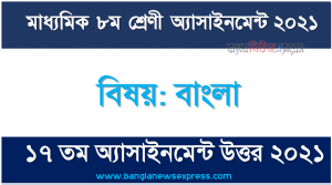 8 class bangla 2021 answer full pdf file 17th week assignment answer 2021, ৮ম শ্রেণির বাংলা ১৭ তম সপ্তাহের অ্যাসাইনমেন্টের সমাধান ২০২১