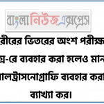 মানব শরীরের ভিতরের অংশ পরীক্ষা করার জন্য এক্স-রে ব্যবহার করা হলেও মানব ভ্রনের ক্ষেত্রে আলট্রাসনােগ্রাফি ব্যবহার করার করাণ ব্যাখ্যা কর। 4 মানব শরীরের ভিতরের অংশ পরীক্ষা করার জন্য এক্স-রে ব্যবহার করা হলেও মানব ভ্রনের ক্ষেত্রে আলট্রাসনােগ্রাফি ব্যবহার করার করাণ ব্যাখ্যা কর।