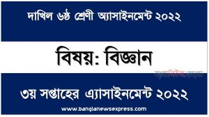 দাখিল ৬ষ্ঠ/ষষ্ঠ শ্রেণির বিজ্ঞান ৩য় পত্র ৩য় সপ্তাহের অ্যাসাইনমেন্টের সমাধান ২০২২,দাখিল ৬ষ্ঠ শ্রেণির বিজ্ঞান ৩য় পত্র ৩য় সপ্তাহের অ্যাসাইনমেন্টের সমাধান ২০২২, dakhil class 6 science 3rd paper solution (3rd week) 2022