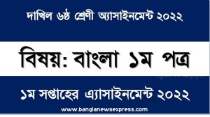 দাখিল ৬ষ্ঠ/ষষ্ঠ শ্রেণির বাংলা ১ম পত্র ১ম সপ্তাহের অ্যাসাইনমেন্টের সমাধান ২০২২,দাখিল ৬ষ্ঠ শ্রেণির বাংলা ১ম পত্র ১ম সপ্তাহের অ্যাসাইনমেন্টের সমাধান ২০২২, dakhil class 6 bangla 1st paper solution (1st week) 2022