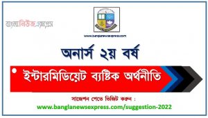 অনার্স ২য় বর্ষের ইন্টারমিডিয়েট ব্যষ্টিক অর্থনীতি সাজেশন, honors 2nd year intermediate business economy special short suggestions, অনার্স ২য় বর্ষের ইন্টারমিডিয়েট ব্যষ্টিক অর্থনীতি ১০০% কমন সাজেশন