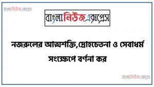নজরুলের আত্মশক্তি,দ্রোহচেতনা ও সেবাধর্ম সংক্ষেপে ব্যাখ্যা কর, নজরুলের আত্মশক্তি, দ্রোহচেতনা ও সেবাধর্ম সংক্ষেপে যা জান লিখ, নজরুলের আত্মশক্তি,দ্রোহচেতনা ও সেবাধর্ম সংক্ষেপে বর্ণনা কর