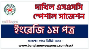 দাখিল ইংরেজি ১ম পত্র সংক্ষিপ্ত সাজেশন ২০২৩, এসএসসি দাখিল ফাইনাল সাজেশন ইংরেজি ১ম পত্র ২০২৩, dakhil ssc special short English 1st paper suggestion 2023, এসএসি ইংরেজি ১ম পত্র সাজেশন ১০০% নিশ্চিত কমন