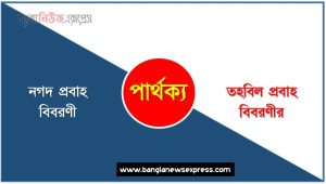 নগদ প্রবাহ বিবরণী ও তহবিল প্রবাহ বিবরণীর কি একই?, নগদ প্রবাহ বিবরণী ও তহবিল প্রবাহ বিবরণীর বৈসাদৃশ্য গুলো তুলে ধর, নগদ প্রবাহ বিবরণী ও তহবিল প্রবাহ বিবরণীর পার্থক্য নির্দেশ কর