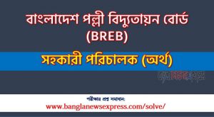 বাংলাদেশ পল্লী বিদ্যুতায়ন বোর্ড এর সহকারী পরিচালক (অর্থ) পদের প্রশ্ন সমাধান pdf ২০২৩, breb Assistant Director (Finance) exam question solve 2023