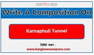 Write a composition on ‘Karnaphuli Tunnel’, Short composition on Karnaphuli Tunnel