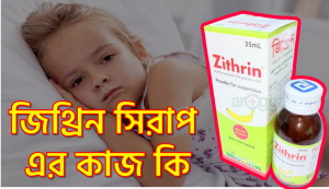 জিথ্রিন সিরাপ খেলে কি হয়,জিথ্রিন এর উপকারিতা,জিথ্রিন সিরাপ কি নিরাপদ?, জিথ্রিনসিরাপ খাওয়ার নিয়ম