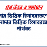 দেনাদার ভিত্তিক হিসাবরক্ষণের ও পাওনাদার ভিত্তিক হিসাবরক্ষণের পার্থক্য । দেনাদার ভিত্তিক হিসাবরক্ষণের vs পাওনাদার ভিত্তিক হিসাবরক্ষণের পার্থক্য । দেনাদার ভিত্তিক হিসাবরক্ষণের ও পাওনাদার ভিত্তিক হিসাবরক্ষণের মধ্যে পার্থক্য আলোচনা । দেনাদার ভিত্তিক হিসাবরক্ষণের ও পাওনাদার ভিত্তিক হিসাবরক্ষণের তুলনামূলক আলোচনা