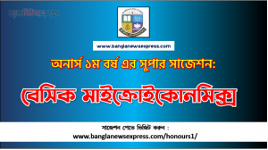 বেসিক মাইক্রোইকোনমিক্স সাজেশন অনার্স ১ম বর্ষ, অনার্স ১ম বর্ষ বেসিক মাইক্রোইকোনমিক্স সাজেশন, অনার্স ১ম বর্ষের বেসিক মাইক্রোইকোনমিক্স সাজেশন PDF Download