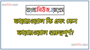 ফায়ারওয়াল কি এবং কেন ফায়ারওয়াল গুরুত্বপূর্ণ?, ফায়ারওয়াল?