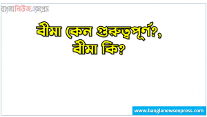 বীমা কেন গুরুত্বপূর্ণ?, বীমা কি?,বীমার সুবিধাগুলি কীভাবে কাজ করে?,আপনার কী পরিমাণ বীমা নিরাপত্তা প্রয়োজন?