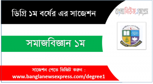 Sociology 1st paper Degree 1st Year Suggestion PDF