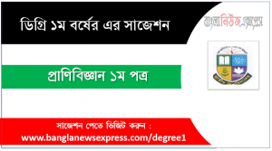 Zoology 1st paper Suggestion PDF