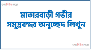 অনুচ্ছেদ মাতারবাড়ী গভীর সমুদ্রবন্দর PDF Download
