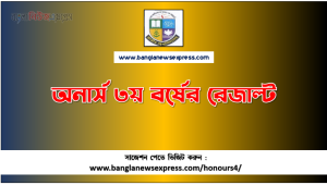 অনার্স ৩য় বর্ষের ফলাফল প্রকাশ, জাতীয় বিশ্ববিদ্যালয়ের অনার্স তৃতীয় বর্ষের ফল প্রকাশ