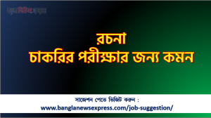 রচনা চাকরির পরীক্ষার জন্য কমন, কমন রচনা চাকরির পরীক্ষার জন্য