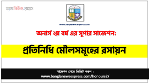 Honors 2nd Year Chemistry of the Representative Elements Suggestion