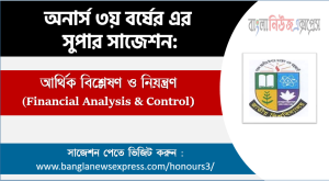 Honors 3rd Year Financial Analysis & Control Suggestion