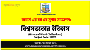 Honors 3rd Year History of World Civilizations Suggestion