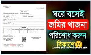 Land Tax BD, অনলাইন ভূমি উন্নয়ন কর বা জমির খাজনা, ভুমি উন্নয়ন কর পরিশোধ পদ্ধতি