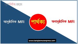 আনুষ্ঠানিক MFI ও অনানুষ্ঠানিক MFI পার্থক্য, আনুষ্ঠানিক MFI vs অনানুষ্ঠানিক MFI পার্থক্য