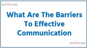 What are the barriers to effective communication?, Describe the barriers to effective communication in business organization