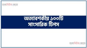 অত্যাবশকীয় ১০০টি সাংসারিক টিপস, অত্যাবশকীয় ১০০টি টিপস