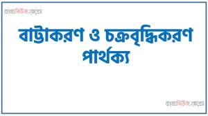 বাট্টাকরণ ও চক্রবৃদ্ধিকরণ পার্থক্য