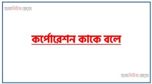 কর্পোরেশন কাকে বলে, কর্পোরেট অর্থায়ন কাকে বলে উদাহরণসহ বুঝিয়ে লেখ