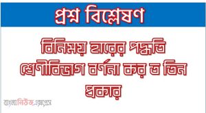 বিনিময় হারের পদ্ধতি শ্রেণীবিভাগ বর্ণনা কয় প্রকার ও কি কি,বিনিময় হার কি কি ও এর প্রকারভেদ?