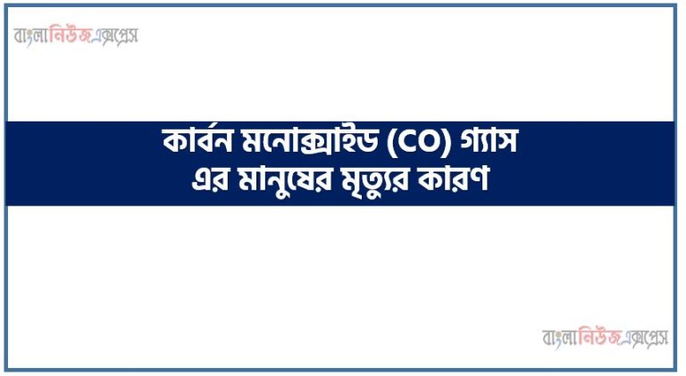 কার্বন মনোক্সাইড (CO) গ্যাস এর মানুষের মৃত্যুর কারণ